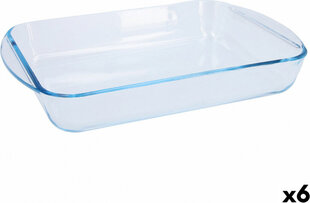 Форма для выпечки Pyrex Classic Прямоугольный 35 x 23 x 6 cm Прозрачный Cтекло (6 штук) цена и информация | Формы, посуда для выпечки | pigu.lt