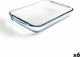 Форма для выпечки Pyrex Classic Прямоугольный Прозрачный Cтекло 40 x 27 x 6 cm (6 штук) цена и информация | Формы, посуда для выпечки | pigu.lt