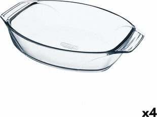 Форма для выпечки Pyrex Irresistible овальная 39,5 x 27,5 x 7 cm Прозрачный Cтекло (4 штук) цена и информация | Формы, посуда для выпечки | pigu.lt