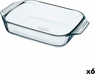 Форма для выпечки Pyrex Irresistible Прямоугольный 31,5 x 19,7 x 6,4 cm Прозрачный Cтекло (6 штук) цена и информация | Формы, посуда для выпечки | pigu.lt