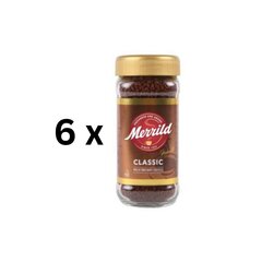 Растворимый гранулированный кофе Merrild Classic, 100 G x 6 ПК. цена и информация | Кофе, какао | pigu.lt