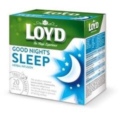 Loyd žolelių arbata Good Night Sleep, 20 x 2g x 5 pak. цена и информация | Чай | pigu.lt