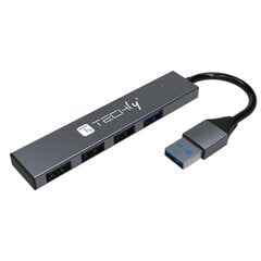 Techly IUSB32-HUB4A-3U2SL цена и информация | Адаптеры, USB-разветвители | pigu.lt