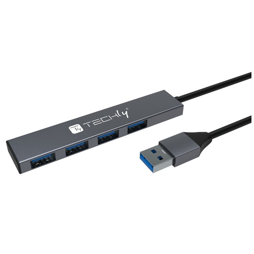 Šakotuvas Techly 4-port. Hub USB 3.2 Gen1 5Gbps USB 3.0 kaina ir informacija | Adapteriai, USB šakotuvai | pigu.lt