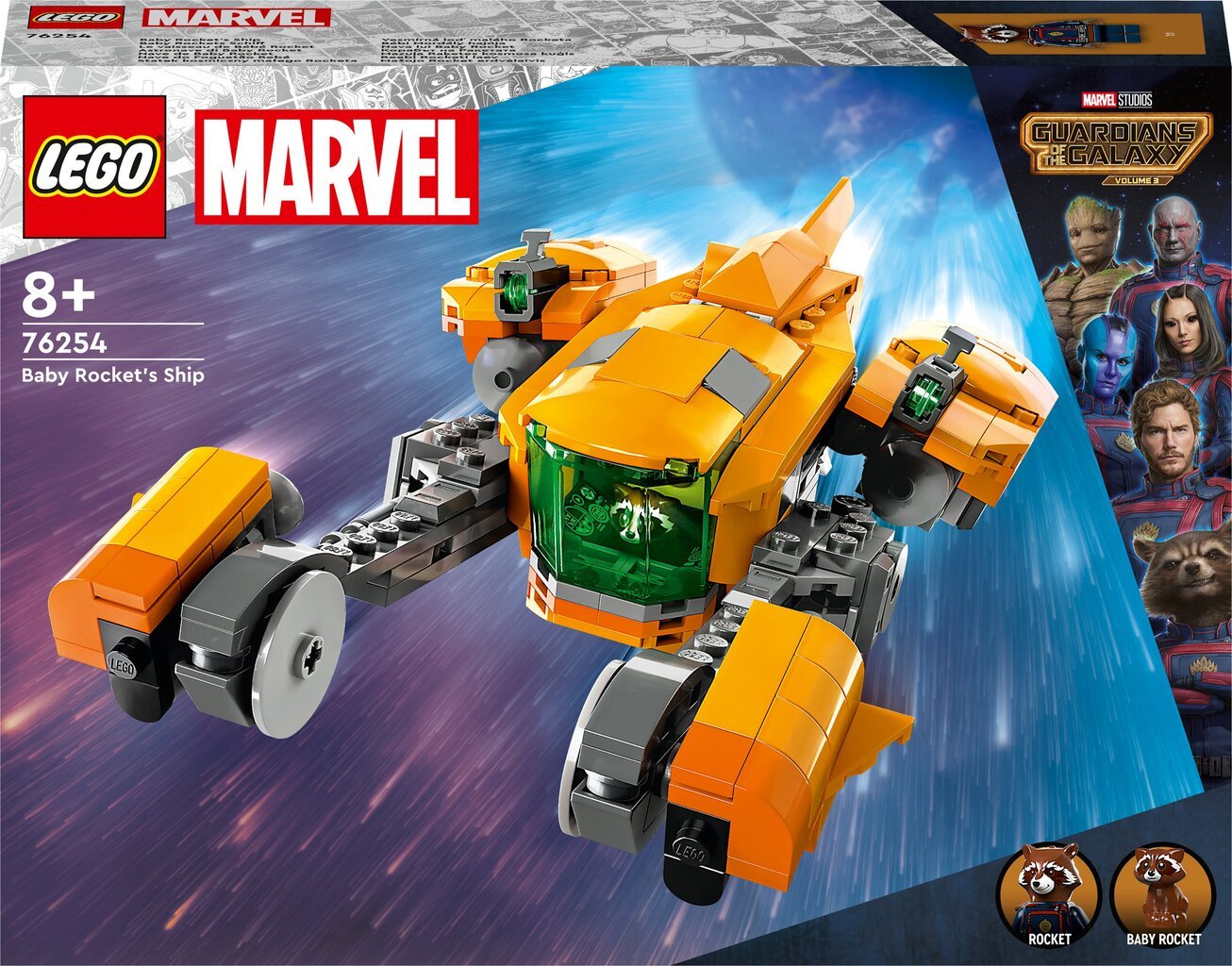 Космический корабль Маленького Rocket LEGO® Marvel 76254 цена | pigu.lt