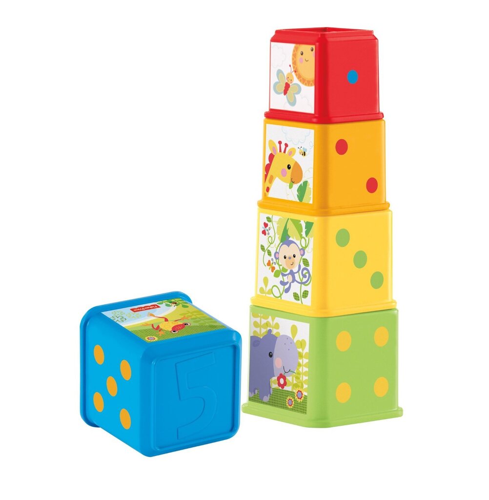 Kaladėlės Fisher Price Statyk ir atrask kaina ir informacija | Žaislai kūdikiams | pigu.lt