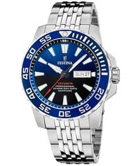 Мужские часы Festina Diver Professional Stainless Steel Black цена и информация | Мужские часы | pigu.lt