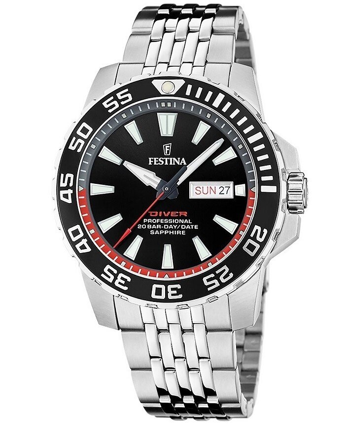 Vyriškas laikrodis Festina Diver Professional цена и информация | Vyriški laikrodžiai | pigu.lt