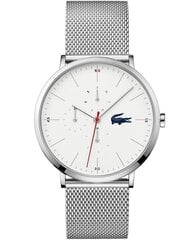 Мужские часы Lacoste Moon Stainless Steel White цена и информация | Мужские часы | pigu.lt