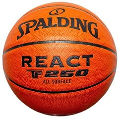 Krepšinio kamuolys Spalding React TF-250, 7 dydis kaina ir informacija | Krepšinio kamuoliai | pigu.lt