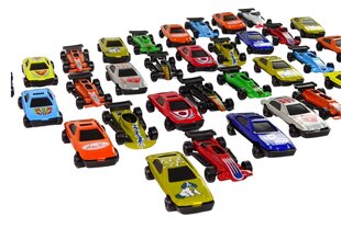 Lenktyninių automobilių rinkinys Lean Toys, 36 vnt kaina ir informacija | Žaislai berniukams | pigu.lt