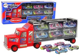 Lenktyninių automobilių transportavimo sunkvežimis Die Cast kaina ir informacija | Žaislai berniukams | pigu.lt
