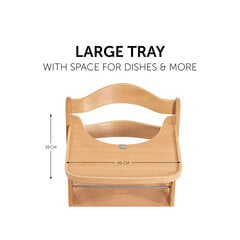 Поднос Hauck на стульчик для кормления Alpha Wooden Tray, Белый цена и информация | Стульчики для кормления | pigu.lt