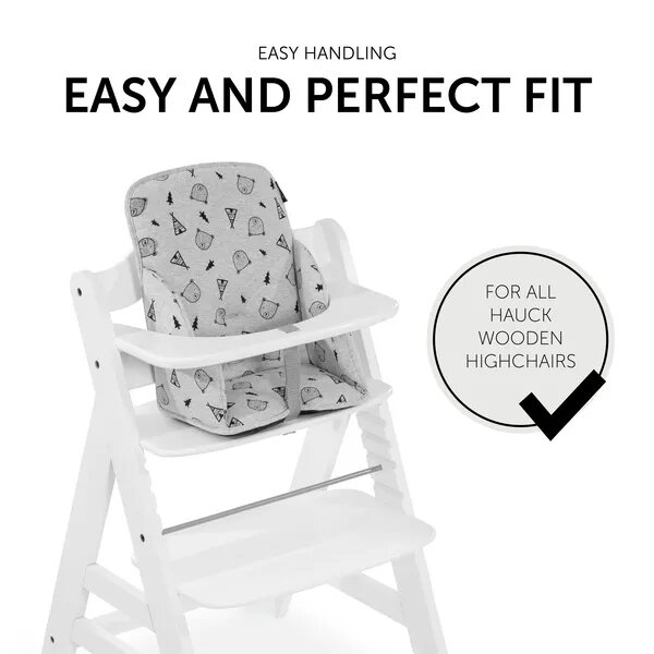 Hauck pagalvėlė maitinimo kėdutei Alpha Cosy, grey kaina ir informacija | Maitinimo kėdutės | pigu.lt