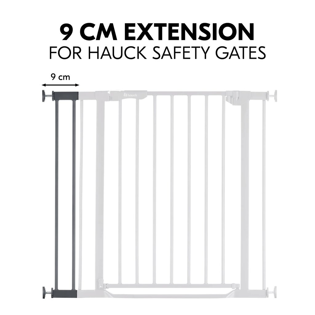 9 cm prailginimas saugos varteliams Hauck, Grey цена и информация | Saugos varteliai, apsaugos | pigu.lt