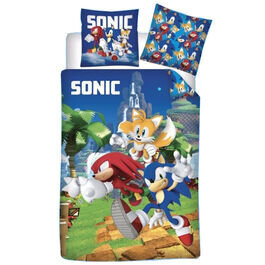 Sonic vaikiškas patalynės komplektas, 140x200 cm, 2 dalių kaina ir informacija | Patalynė kūdikiams, vaikams | pigu.lt