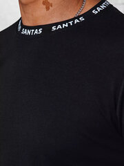 Marškinėliai vyrams Santas RX5026-50579, juodi kaina ir informacija | Vyriški marškinėliai | pigu.lt