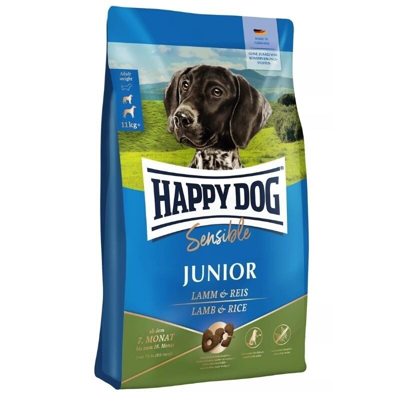 Happy Dog jauniems šunims su ėriena ir ryžiais, 1 kg kaina ir informacija | Sausas maistas šunims | pigu.lt