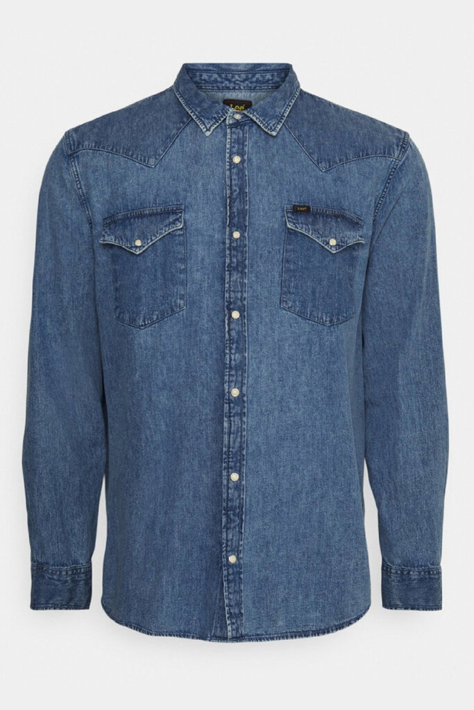 Džinsiniai marškiniai vyrams Lee, mėlyni цена и информация | Vyriški marškiniai | pigu.lt