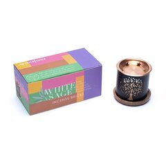 Smilkalų laikiklis ir kaladėlių rinkinys Smudge White Sage, Aromafume kaina ir informacija | Namų kvapai | pigu.lt