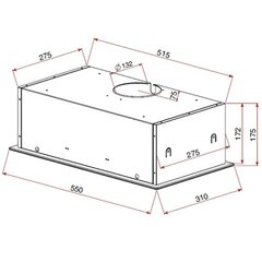 Teka INT GF, Черная цена и информация | Вытяжки на кухню | pigu.lt