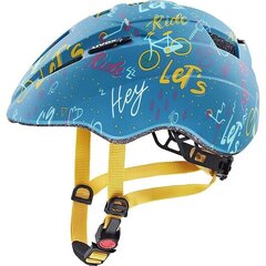 Детский велосипедный шлем  Uvex Kid 2 cc, размер 46-52 см, синий цвет цена и информация | Шлемы | pigu.lt