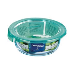 Круглая коробочка для завтраков с крышкой Luminarc Keep'n Lagon бирюзовый 420 ml 11,5 x 5,4 cm Cтекло (6 штук) цена и информация | Посуда для хранения еды | pigu.lt