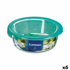 Круглая коробочка для завтраков с крышкой Luminarc Keep'n Lagon 920 ml 15,6 x 6,6 cm бирюзовый Cтекло (6 штук) цена и информация | Посуда для хранения еды | pigu.lt