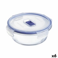 Герметичная коробочка для завтрака Luminarc Pure Box Active 670 ml 14 x 6 cm Двухцветный Cтекло (6 штук) цена и информация | Посуда для хранения еды | pigu.lt