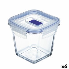 Герметичная коробочка для завтрака Luminarc Pure Box Active 11,4 x 11,4 x 11 cm 750 ml Двухцветный Cтекло (6 штук) цена и информация | Посуда для хранения еды | pigu.lt