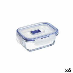 Герметичная коробочка для завтрака Luminarc Pure Box Active 380 ml 12 x 9 cm Двухцветный Cтекло (6 штук) цена и информация | Посуда для хранения еды | pigu.lt