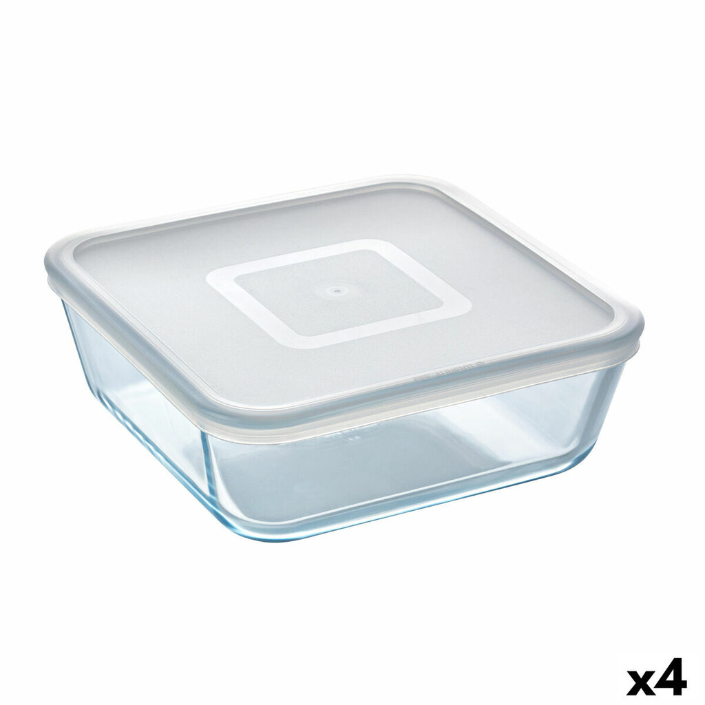 Kvadratinė pietų dėžutė su dangteliu Pyrex Cook & Freeze, 2 L, 19 x 19 cm, 4 vnt. kaina ir informacija | Maisto saugojimo  indai | pigu.lt