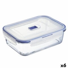 Герметичная коробочка для завтрака Luminarc Pure Box Active 22 x 16 cm 1,97 l Двухцветный Cтекло (6 штук) цена и информация | Посуда для хранения еды | pigu.lt