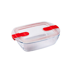 Герметичная коробочка для завтрака Pyrex Cook & Heat 24 x 15,5 x 7 cm 1,1 L Прозрачный Cтекло (5 штук) цена и информация | Посуда для хранения еды | pigu.lt