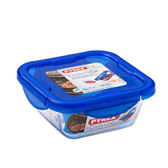 Герметичная коробочка для завтрака Pyrex Cook & Go 16,7 x 16,7 x 7 cm Синий 850 ml Cтекло (6 штук) цена и информация | Посуда для хранения еды | pigu.lt