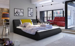 Кровать  Flavio, 140x200 см, черный/желтый цвет цена и информация | Кровати | pigu.lt