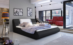 Кровать  Flavio, 140х200 см, черный/белый цвет цена и информация | Кровати | pigu.lt
