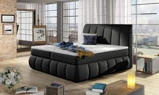 Кровать  Vincenzo, 160х200 см, черный цвет цена и информация | Кровати | pigu.lt