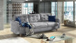 Sofa Asgard, 235x95x86 cm, pilka kaina ir informacija | Sofos | pigu.lt