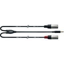 Cordial, Aux 3.5 mm/XLR, 1.5 m kaina ir informacija | Kabeliai ir laidai | pigu.lt