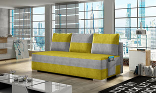 Sofa Atila, geltona/pilka kaina ir informacija | Sofos | pigu.lt