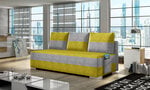 Sofa Atila, geltona/pilka