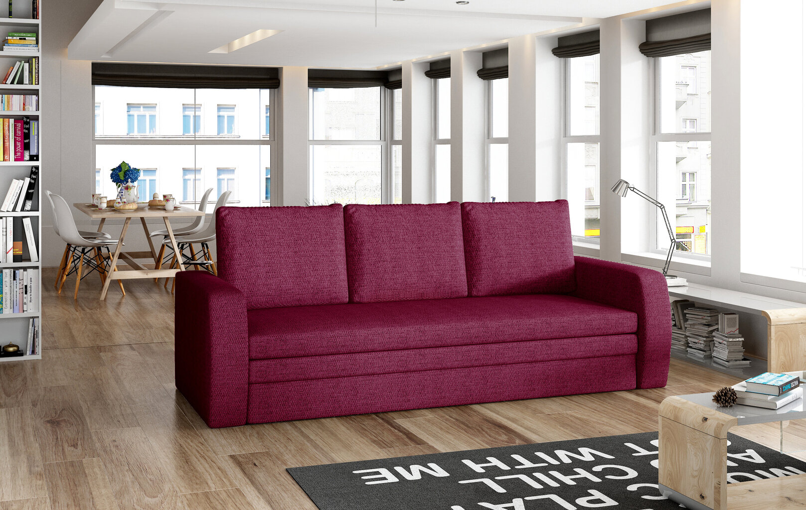 Sofa Inversa, rožinė kaina ir informacija | Sofos | pigu.lt