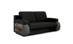 Sofa Laura, juoda/pilka kaina ir informacija | Sofos | pigu.lt