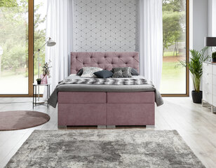Кровать NORE Balvin, 180x200 см, розовая цена и информация | Кровати | pigu.lt