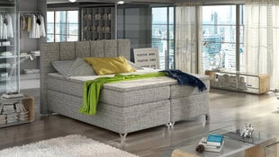 Кровать  Basilio, 180х200 см, серого цвета цена и информация | Кровати | pigu.lt
