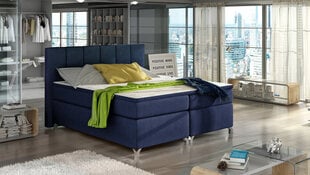 Кровать  Basilio, 140х200 см, синий цвет цена и информация | Кровати | pigu.lt