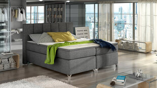 Кровать  Basilio, 160x200 см, серый цвет цена и информация | Кровати | pigu.lt