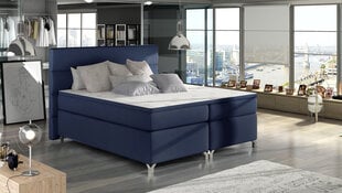 Кровать  Amadeo, 140х200 см, синий цвет цена и информация | Кровати | pigu.lt