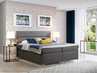 Кровать  Amadeo, 160х200 см, серый цвет цена и информация | Кровати | pigu.lt